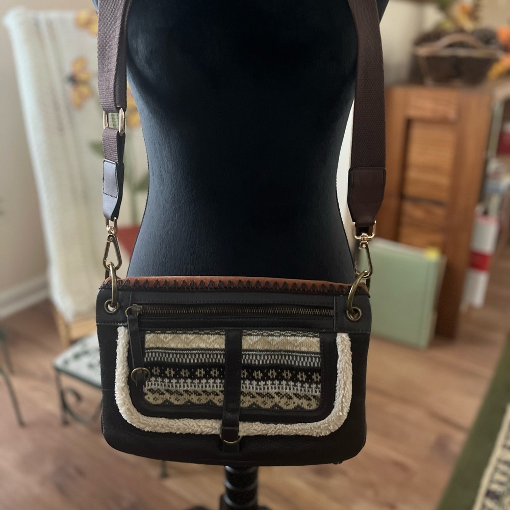 The Sak leather and suede crossbody bag.